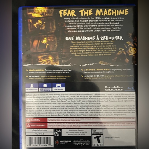 New- PS4 Two Game Bundle - My Hero Academia 2 /Bendy & the Ink Machine - Picture 9 of 15